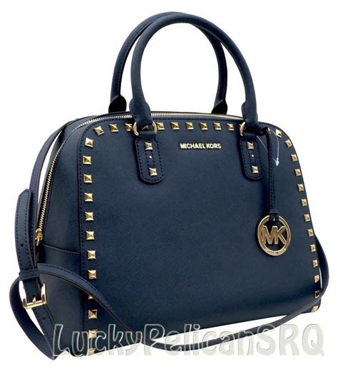 michael kors bags blue color|michael kors navy blue handbags.